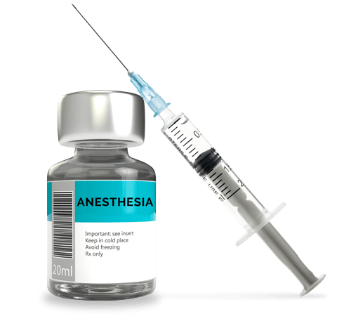 doctor holds anesthesia medicine before using ehr software